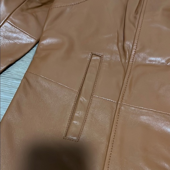 Brown Leather Jacket for Women - Picture 3 of 10